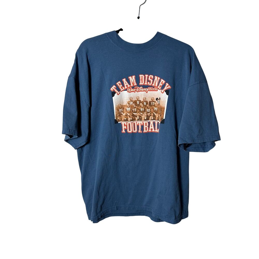 Vintage 90s Walt Disney World Team Disney Football Mickey Mouse Shirt XL